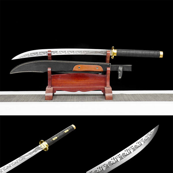 Handmade Chinese Traditional Knife High Performance Manganese Steel Snappy Brave War Knife JQTK16