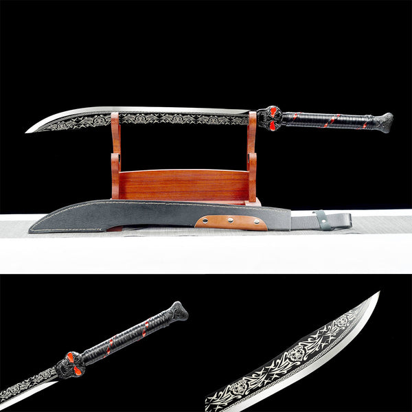 Handmade Chinese Traditional Knife High Performance Manganese Steel The New Magic Evil Spirit Knife JQTK17