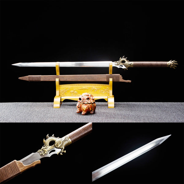 Handmade Chinese Traditional Sword high Performance Manganese Steel Azure Dragon Sword HGC05