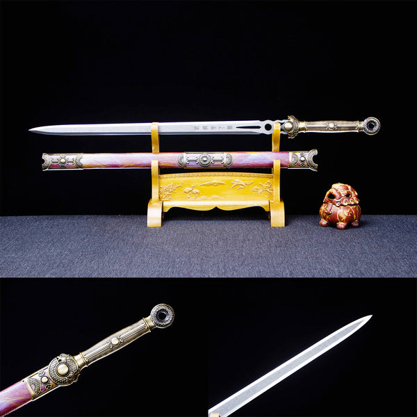 Handmade Chinese Traditional Sword high Performance Manganese Steel Loulan Ancient Sword HGC07