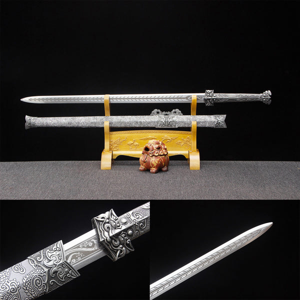 Handmade Chinese Traditional Sword High-performance Manganese Steel Beast Beak Han Sword HGC03