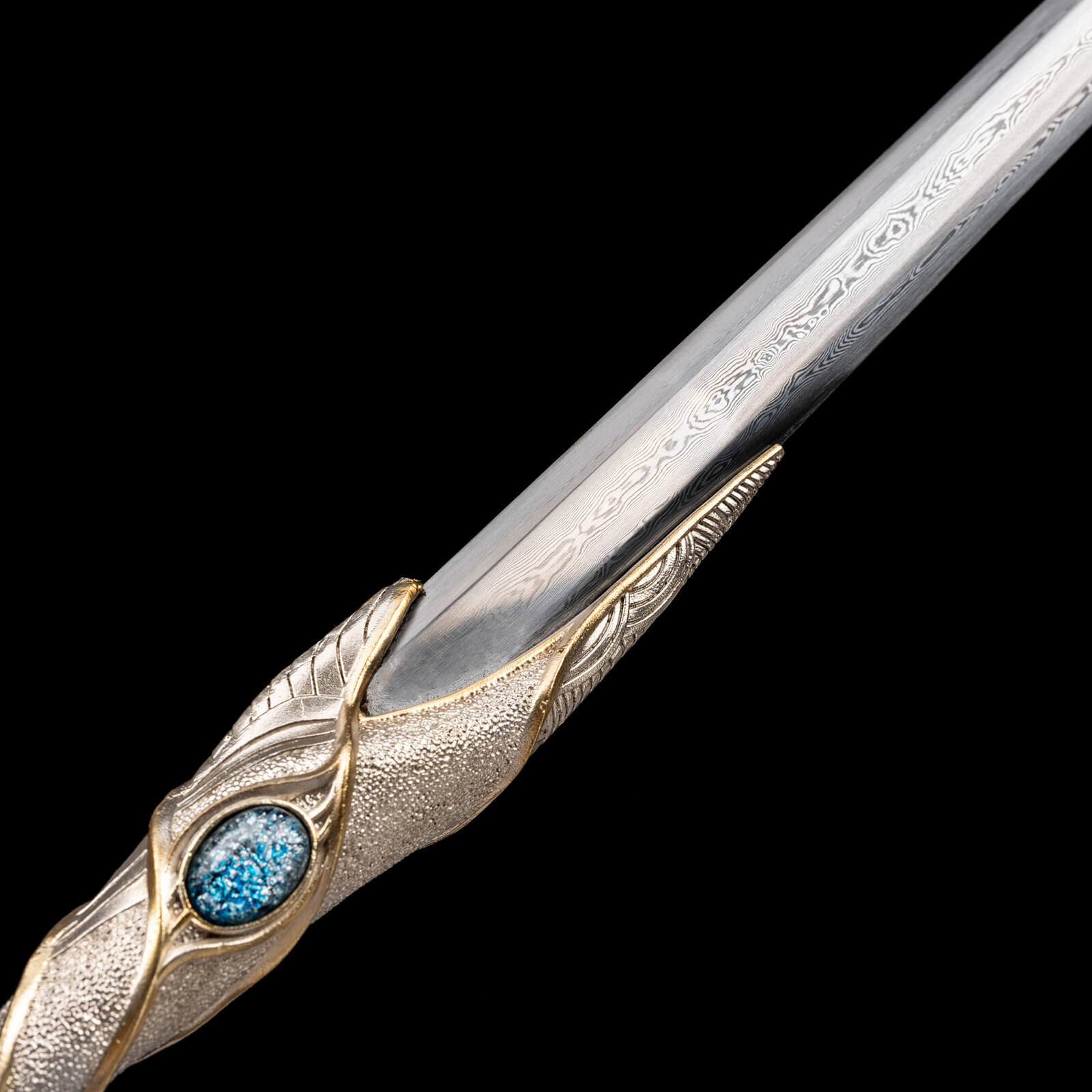 Handmade Chinese Traditional Sword Pattern Steel Cumaru Sheath White S ...