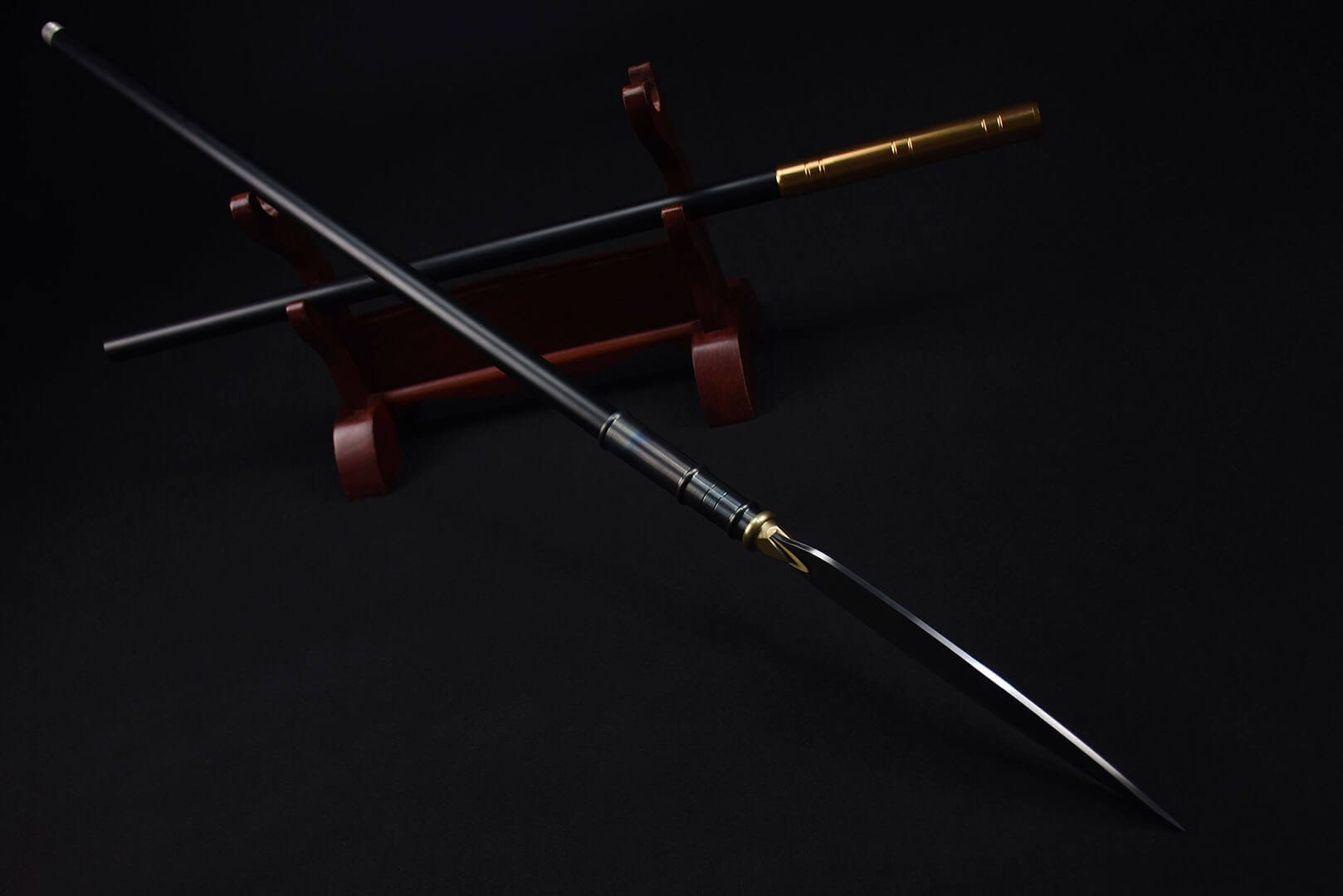 Handmade Chinese Traditional Eighteen Weapons High Manganese Steel Pri ...