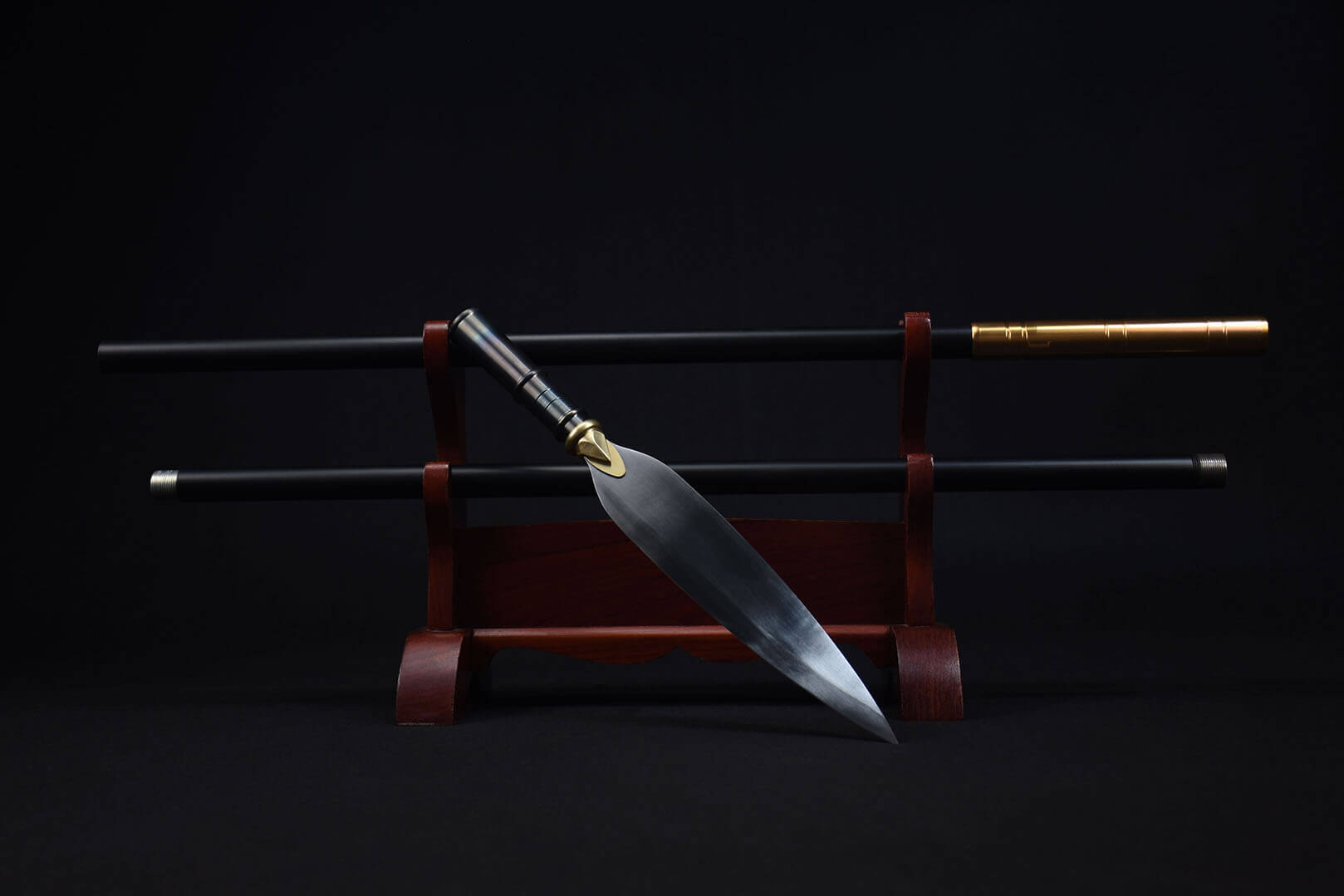 Handmade Chinese Traditional Eighteen Weapons High Manganese Steel Pri ...