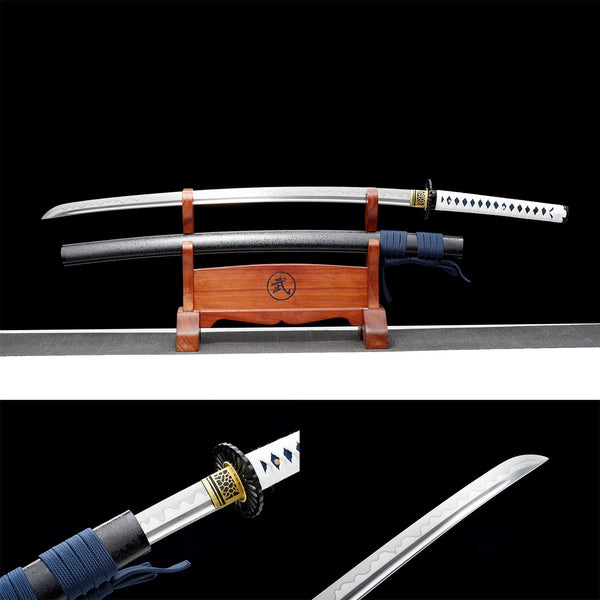 Handmade Japanese Samurai Katana High Performance Manganese Steel Solid Wood Paint Sheath Columbia HWK17