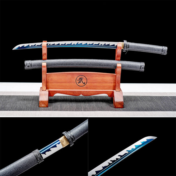 Échelles colorées en acier au manganèse haute performance Katana de samouraï japonais faites à la main HWK02