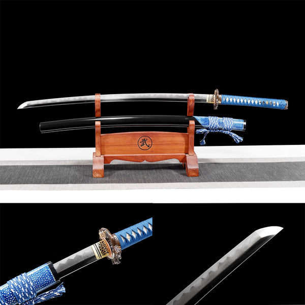 Fait à la main japonais samouraï Katana modèle acier brûlant lame japonais blanchissant le couteau sirène HWB01