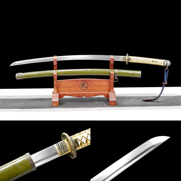 Handmade Japanese Samurai Katana Spring Steel The 98 Sabre HWK35