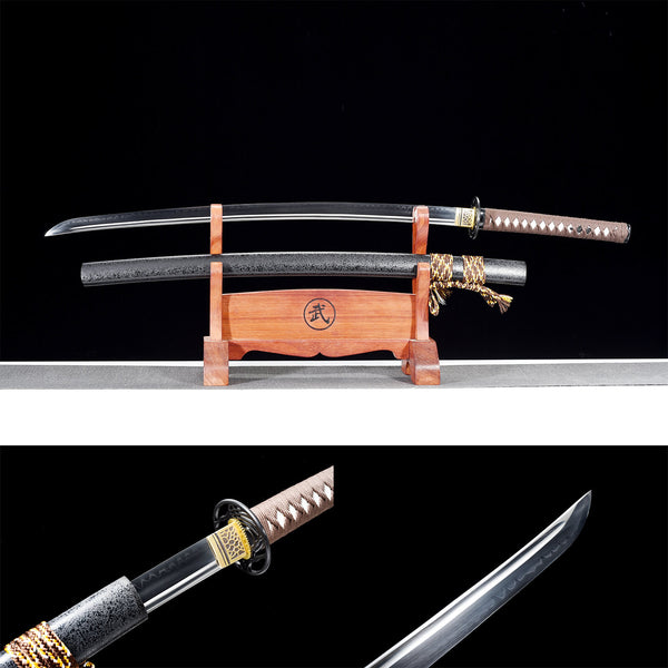 Handmade Japanese Samurai Katana T10 Steel Solid Wood Paint Sheath The Second Generation of Ghost Cry HWK12