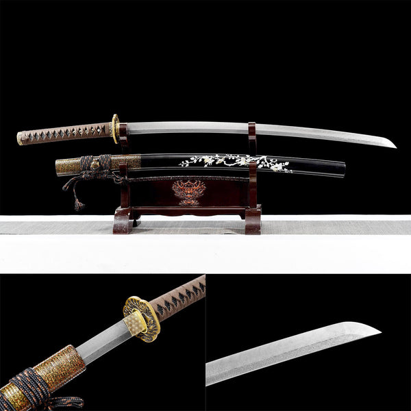 Échelle de Dragon en acier à motif de samouraï Katana fait à la main en cuivre Kang Ji HHK17