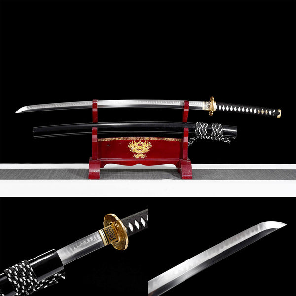 Katana de samouraï fait à la main en cuivre fin meulage à la main T10 lame brûlante le Dragon HHK19