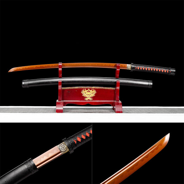 Fait à la main Samurai Katana High Manganese Steel Red Demon HHK23