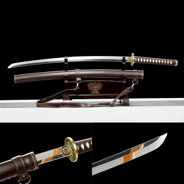 Miroir en acier à ressort Samurai Katana fait à la main Royal Soul HHK16